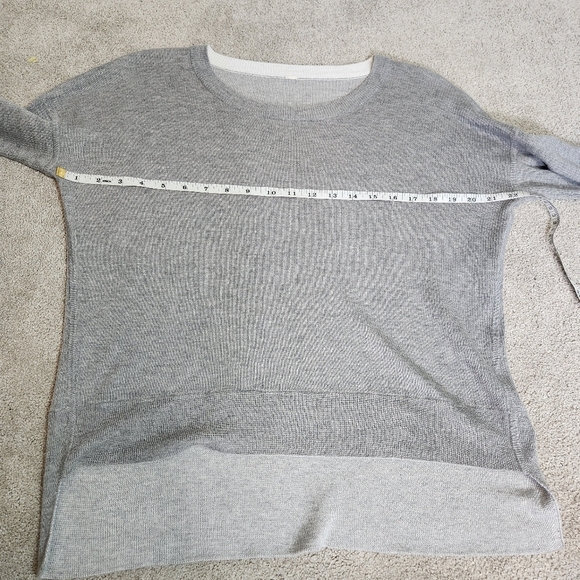 Lululemon Pure Balance Grey Sweater Lightweight Fine Knit Size S Soft Cozy - Picture 7 of 11